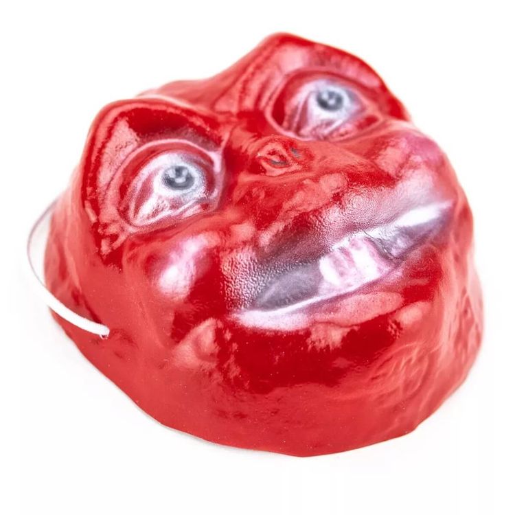 R – Mini Monster Mask (Clutter exclusive red monochrome “Mini G”) by Michael Morse