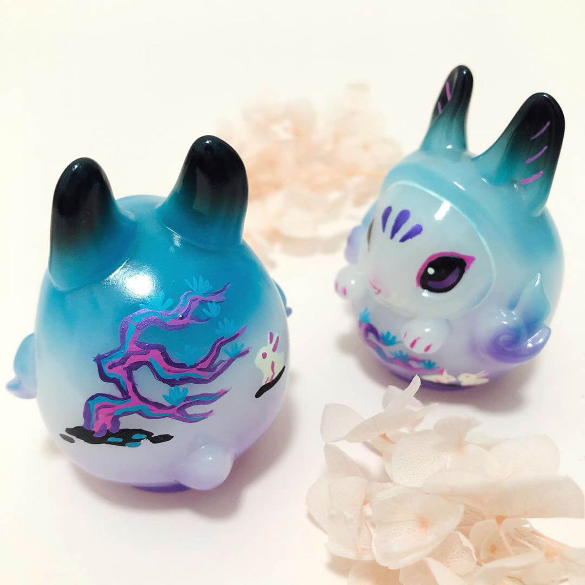 Rabbit Daruma Dark Forest