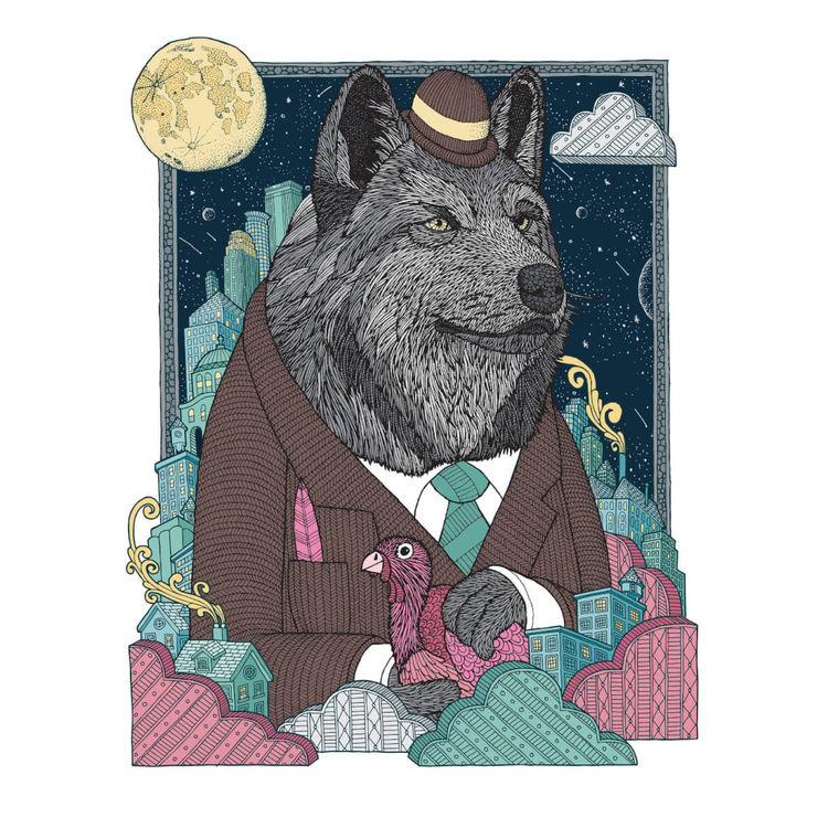 Rafter Wolf by Chuck U Art