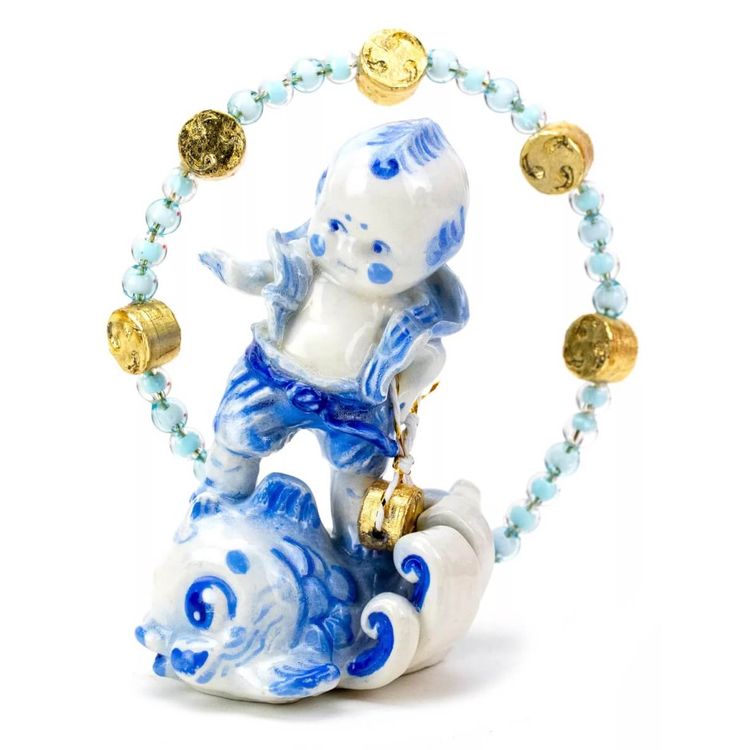 Raijin Kewpie with Pearls by Lovecats Collectibles