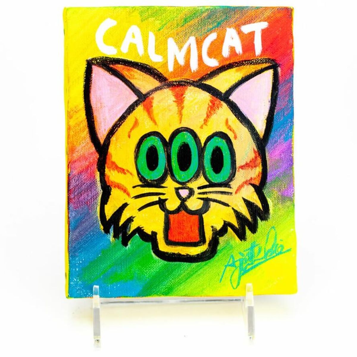 Rainbow Calmcat (Green Eye)