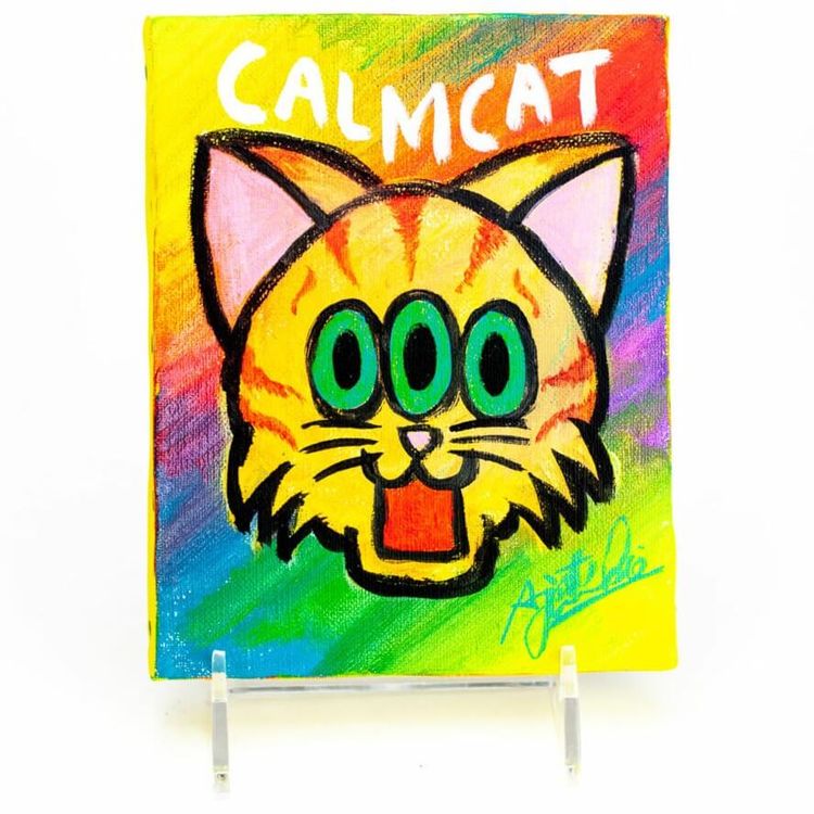 Rainbow Calmcat (Green Eye) by Art Junkie (Shinichiro AJ Kato)