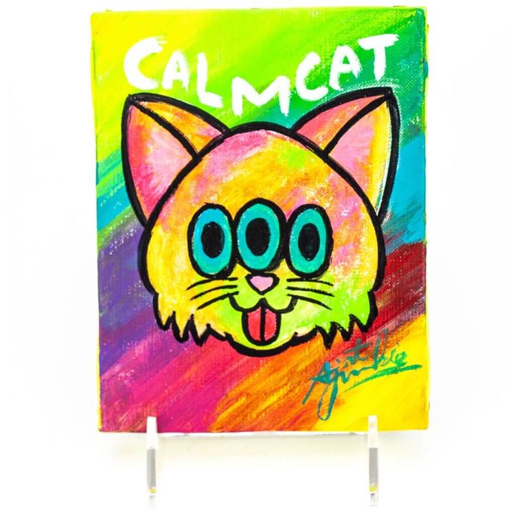 Rainbow Calmcat (Teal eye) by Art Junkie (Shinichiro AJ Kato)