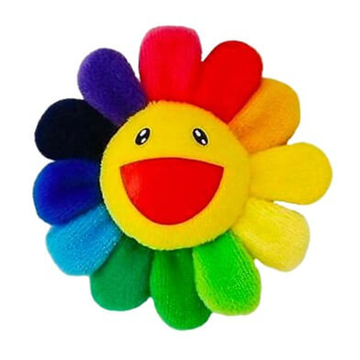 Rainbow Flower Plush Pin
