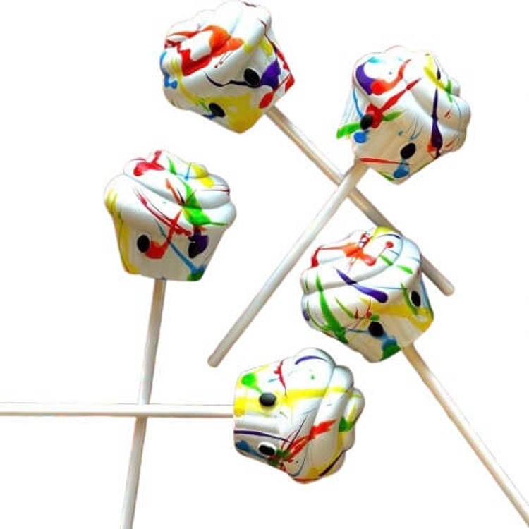 Rainbow Jawbreaker Cake Pop  by Trash Panda Toys