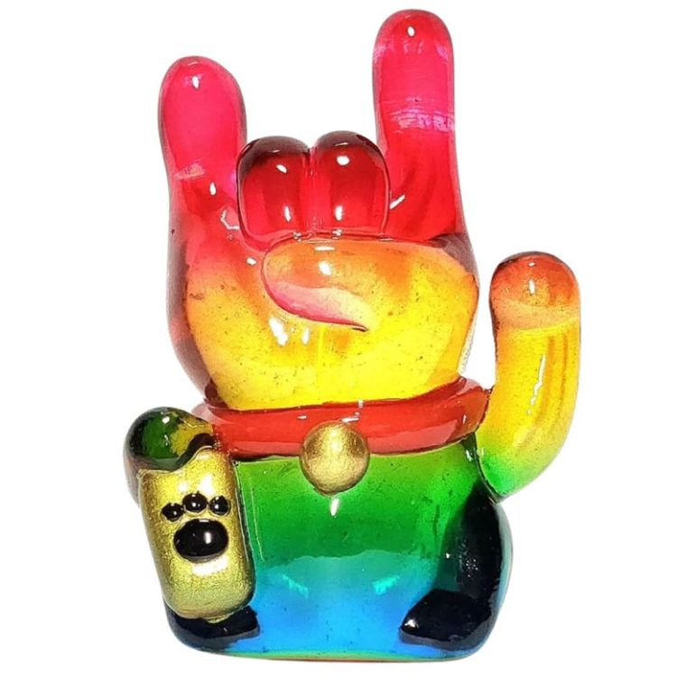 Rainbow Lucky Kitty by Dondi Fernandez