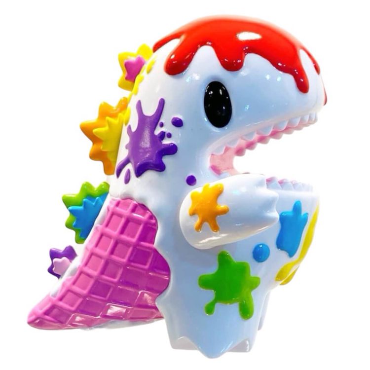 Rainbow Patch Ice Cream Dino by Ziqi