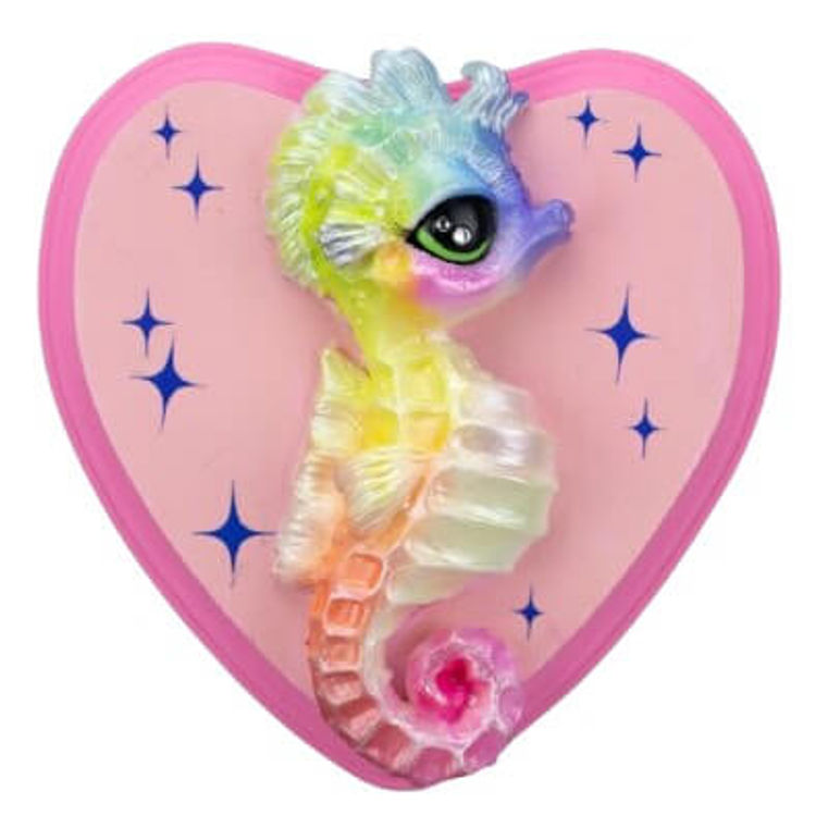 Rainbow Seahorse by Stitch of Whimsy