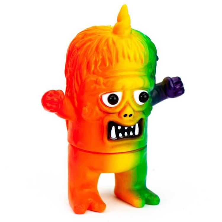 Rainbow Uglier Unicorn #1 (Vertical Stripes) by Rampage Toys (Jon Malmstedt)