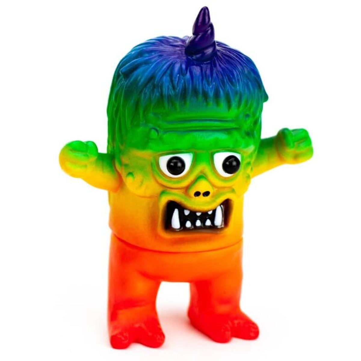 Rainbow Uglier Unicorn #2 (Blue Horn)