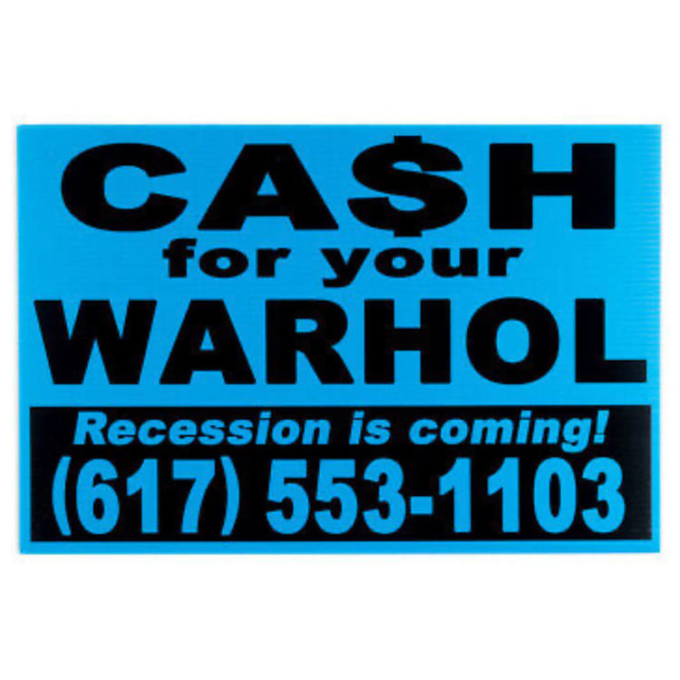 Recession is coming! (Blue) by Geoff Hargadon