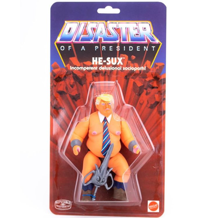 He-Sux: Disaster of a President (Blue/Red) by RAT Playthings