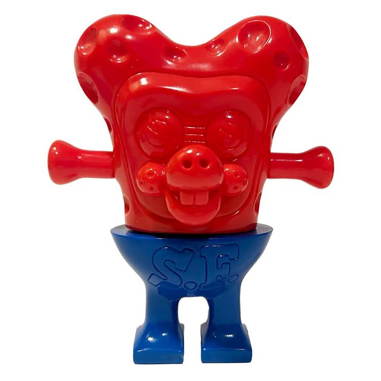 Red Blue Cheese Man : Space Friends by Knuckle (Little Chop Design)