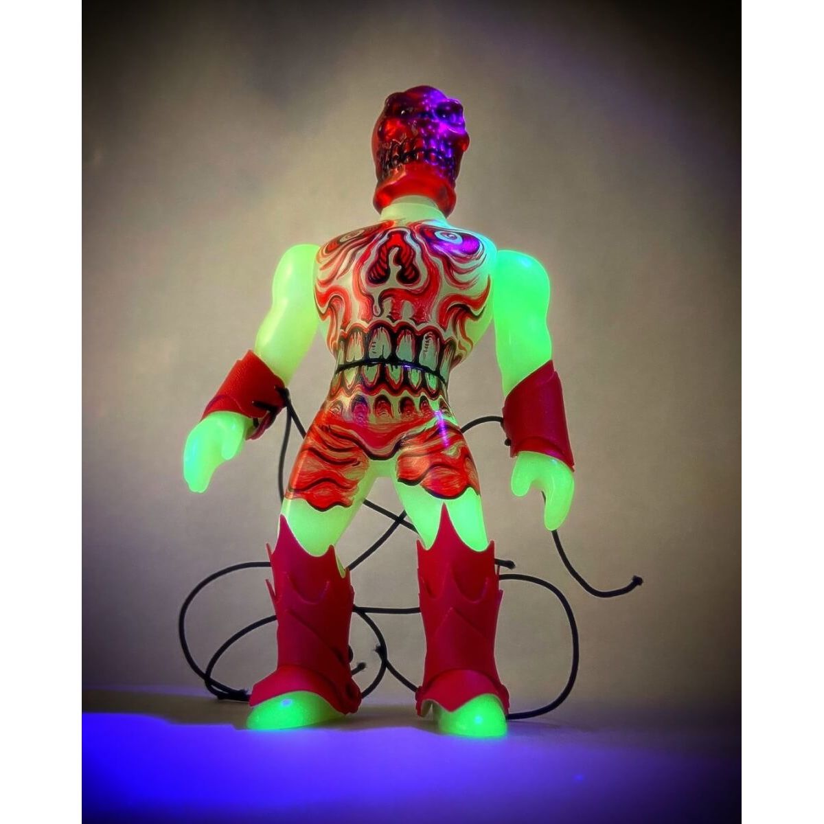 Red Deluxe Skull GID