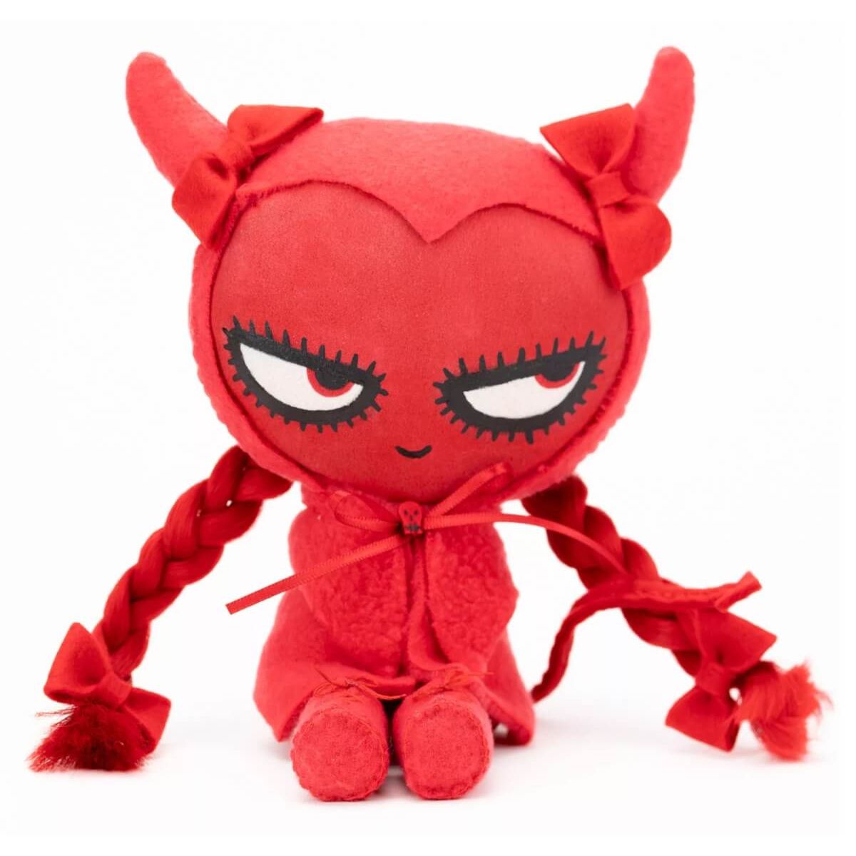 Red Devil Girl Long Braid