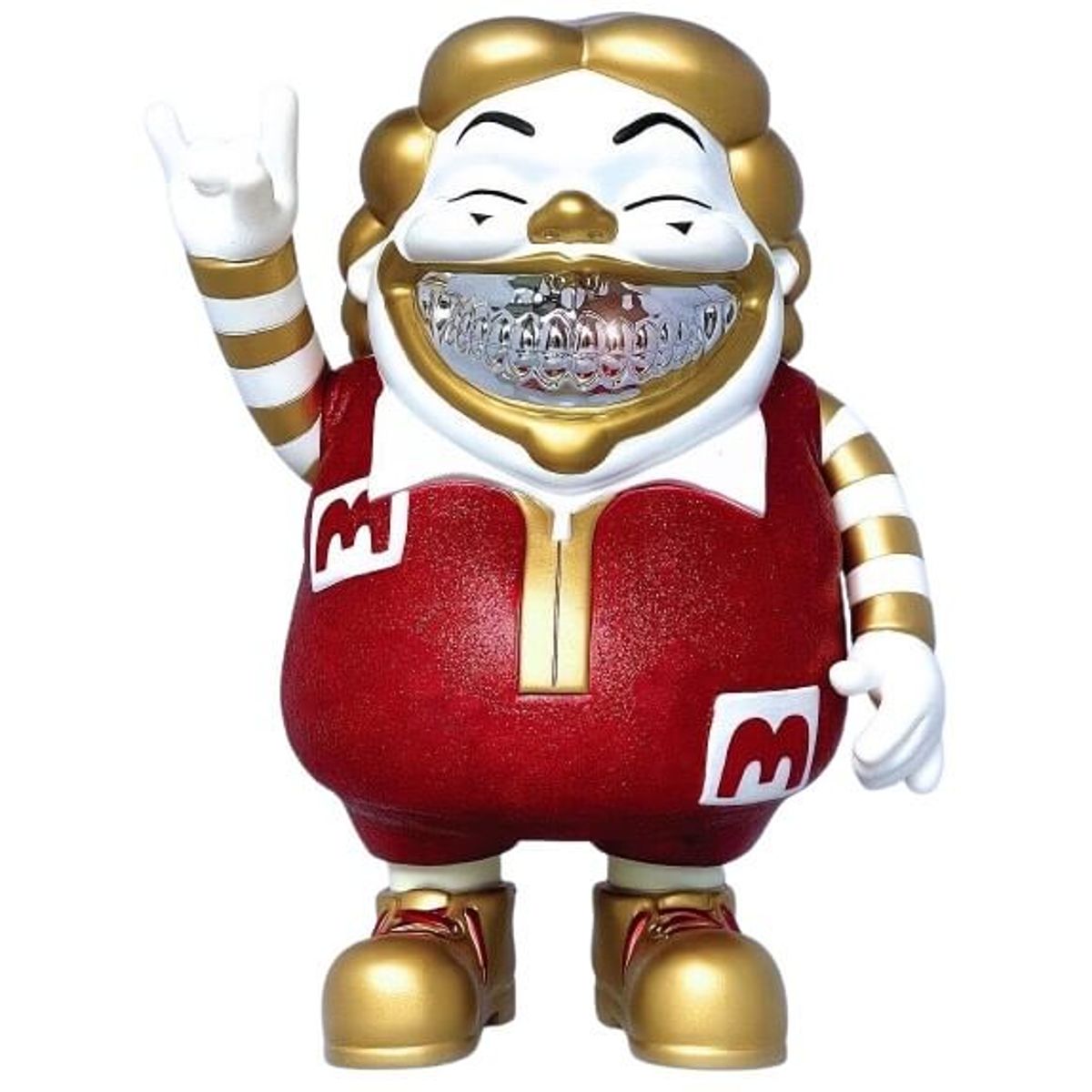 Red Glitter Mc Supersized Grin