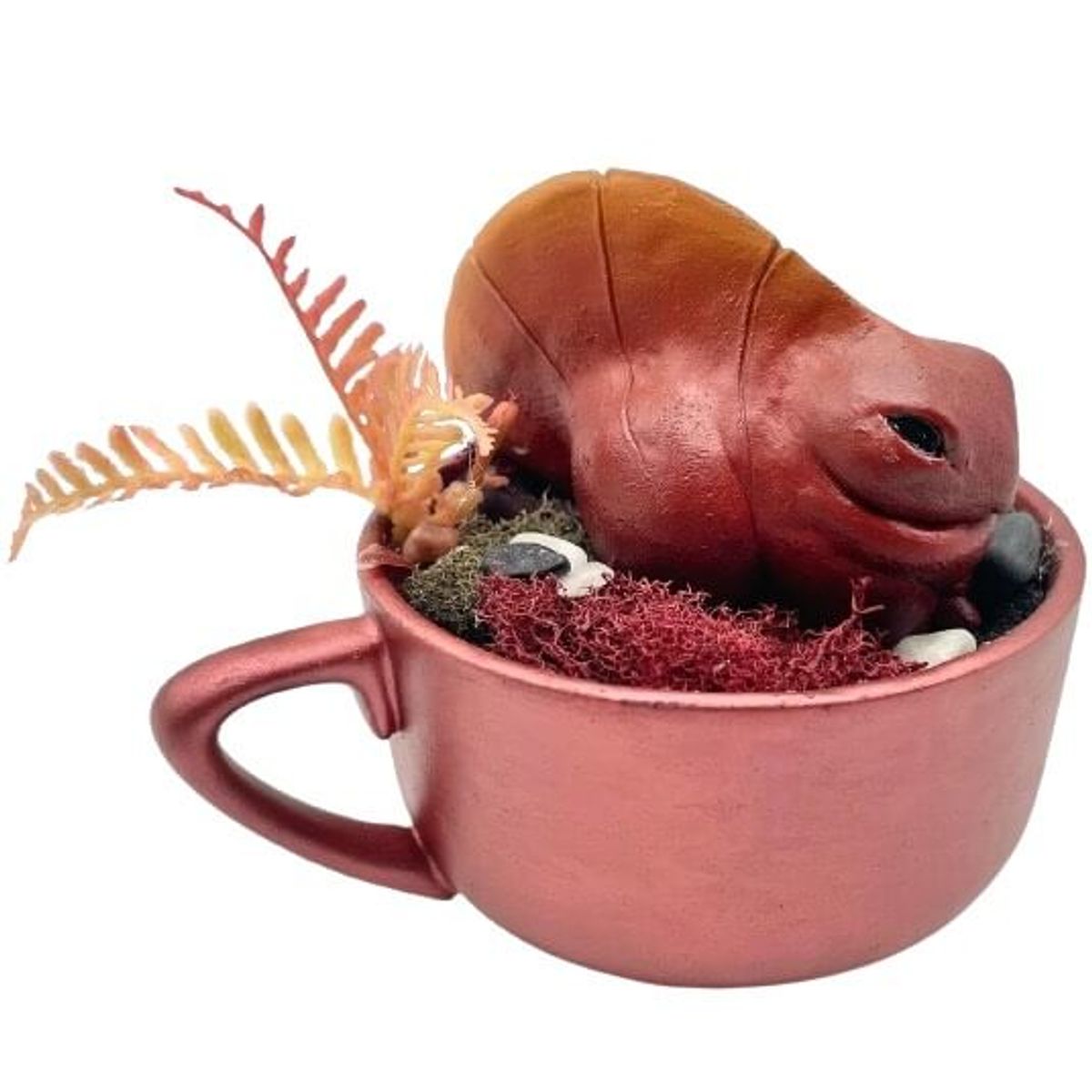 Red Iridescent Leafling : Dishware Terrarium