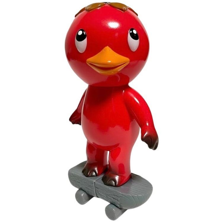 Red Kappa Kid with Skateboard by Cometdebris (Koji Harmon)