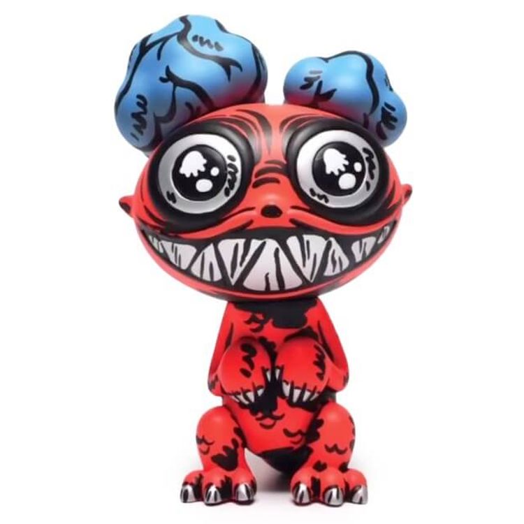 Red Mr. Brain Dragon Collaboration by Grape Chan