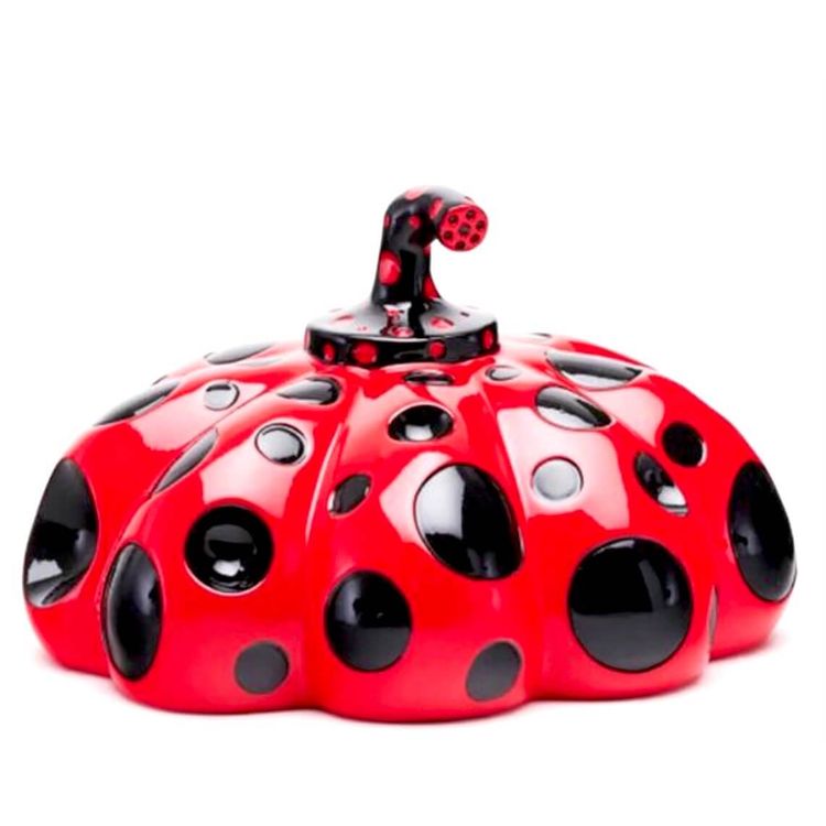 Red Pumpkin Naoshima by Yayoi Kusama