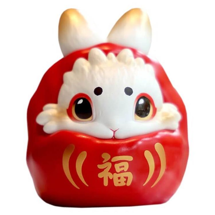 Red Raby Daruma Fortune by Yoyo Yeung