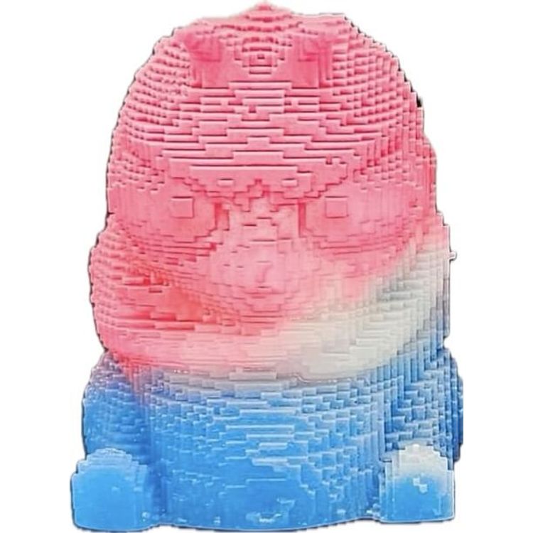 Red White & Blue Pixel Gus by Glow Man Dan