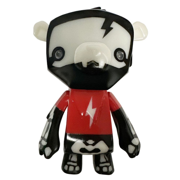 Red & Black Skeleton Kuma Cub by Dead Beat City (Barnaby Purdy)