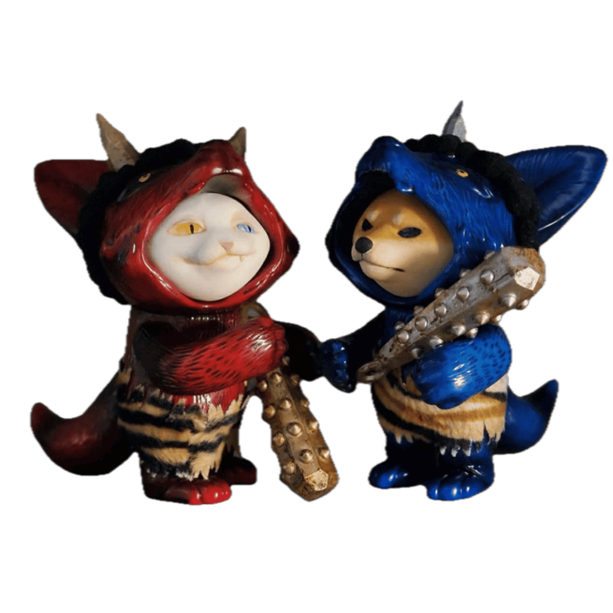 Red & Blue Oni Dou Dou & Fiffy