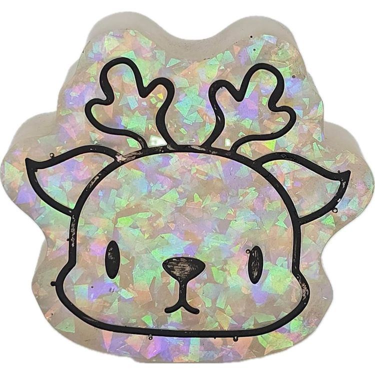 Reindeer - Snow Crystals by Glow Man Dan