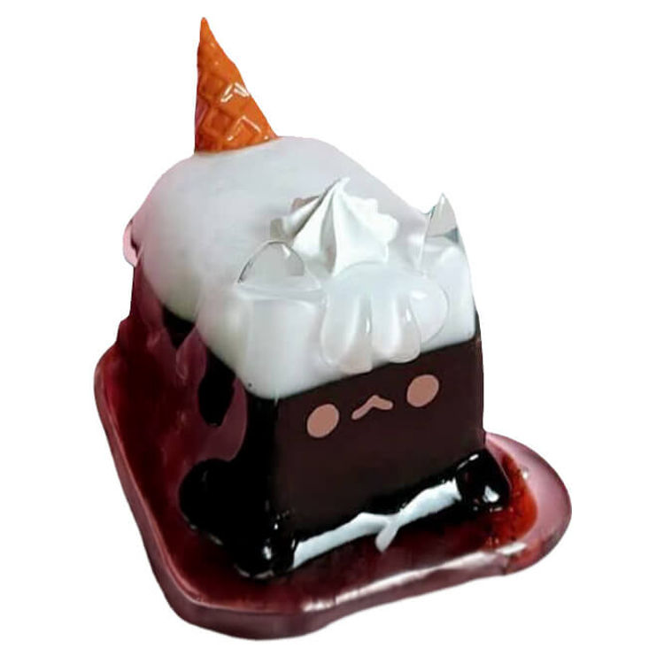 Retro Coffe Jelly Ice Cream Cat  by Rato Kim