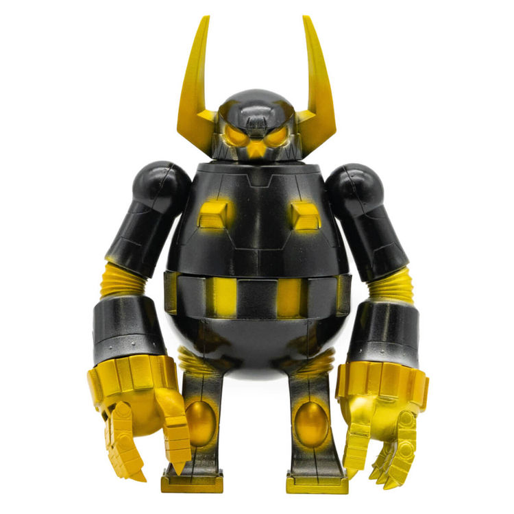 Retro Robot Metallic Yellow by Touma
