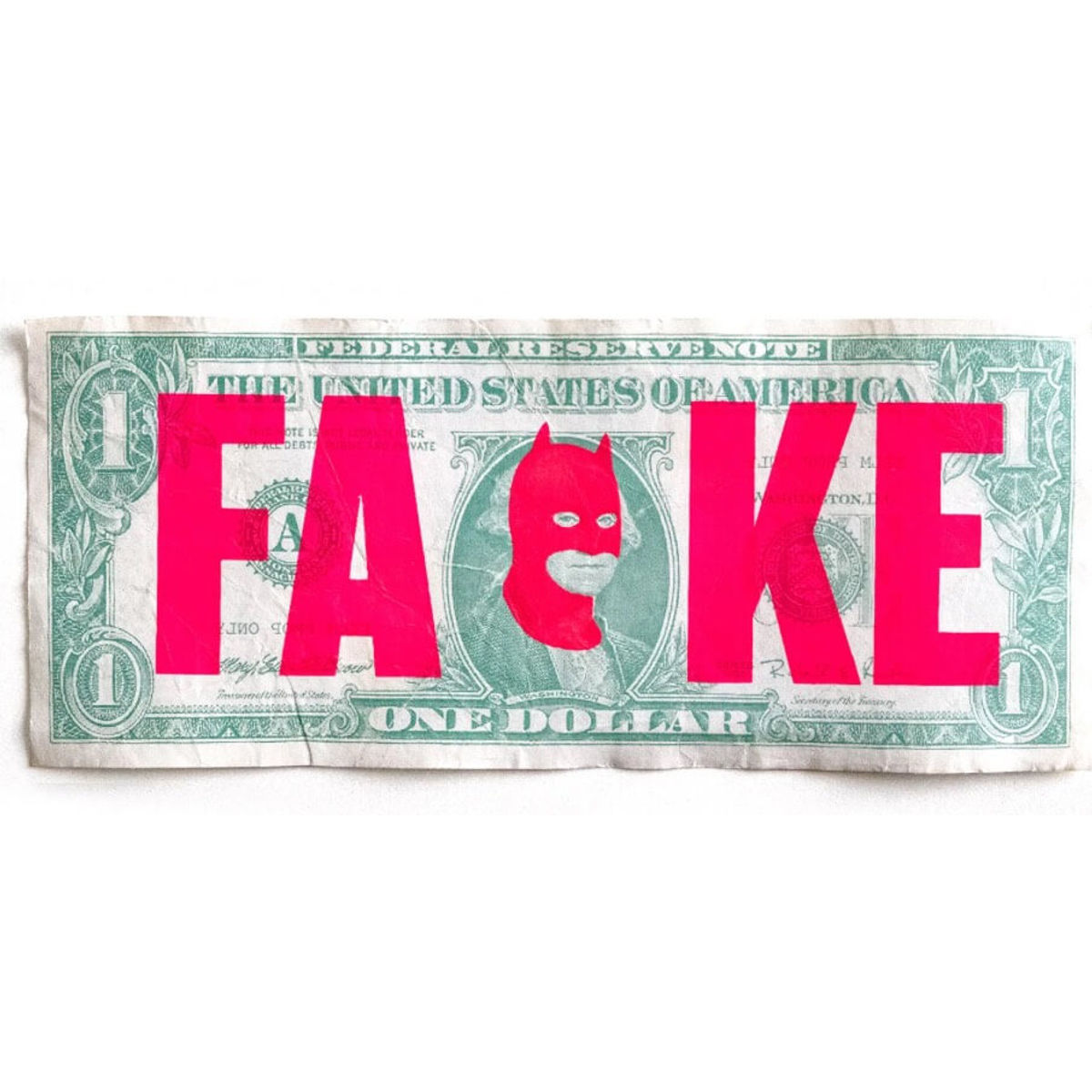 Rich Enough to be Batman - "FAKE" Dollar Note