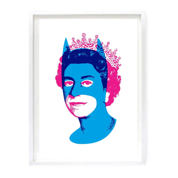 Rich Enough to be Batman - Pink and Blue by Heath Kane