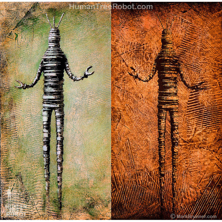 Robot C Duo Orange by HumanTreeRobot