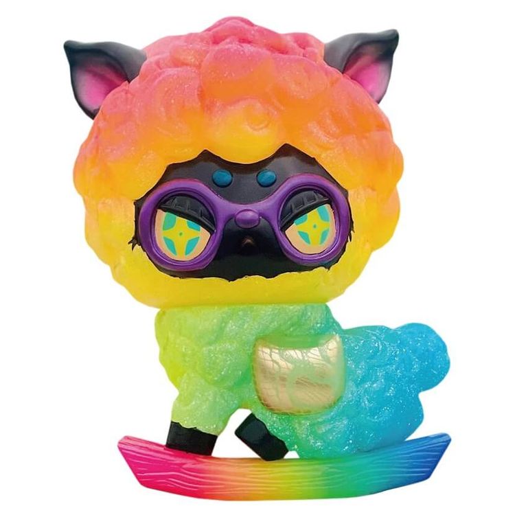 Rocking Horse Sofye Rainbow Candy Sheep by MicBraining