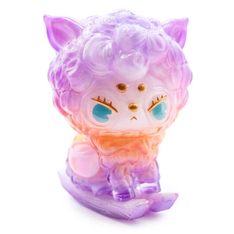Rocking Sheep Sofye Purple Orange Fancy Art by Lam Pei