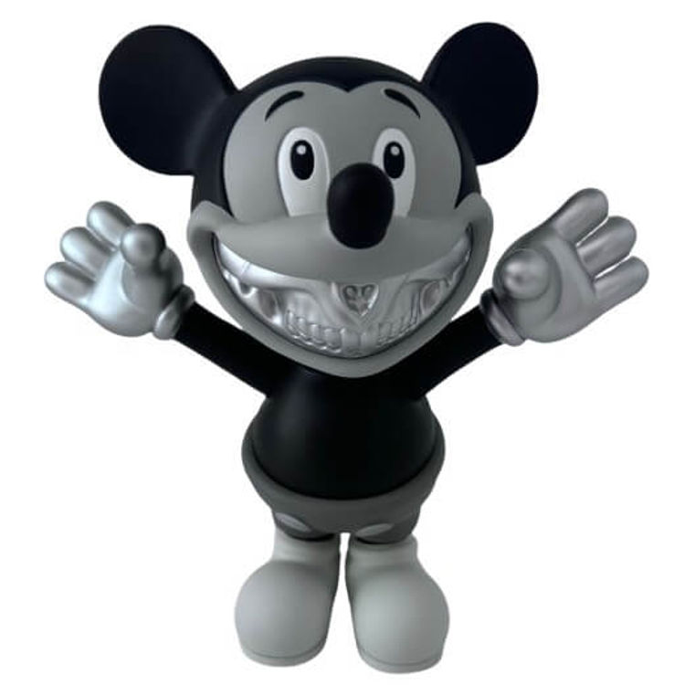 Rodent Grin - Mono & Silver by Ron English