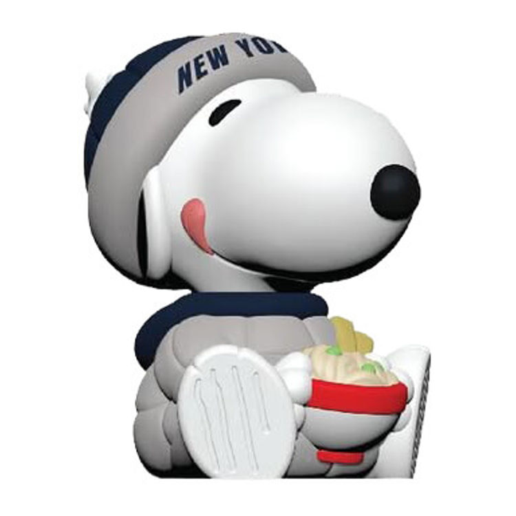 Rokimoto Snoopy in Puffer Jacket NY Edition Sitting Slurprise by David Beré