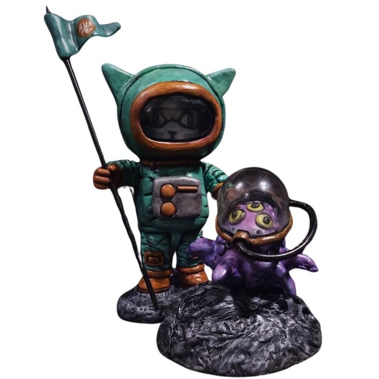 Romeo the Castronaut and Takonyakie by Niakie Meow