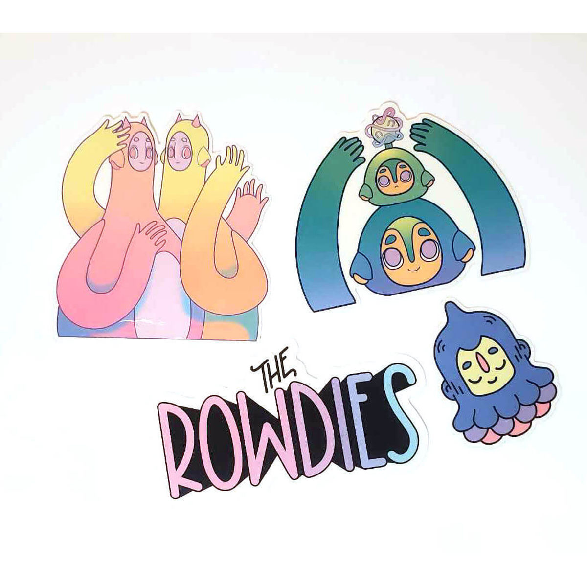 Rowdie Riso Print with Sticker Pack