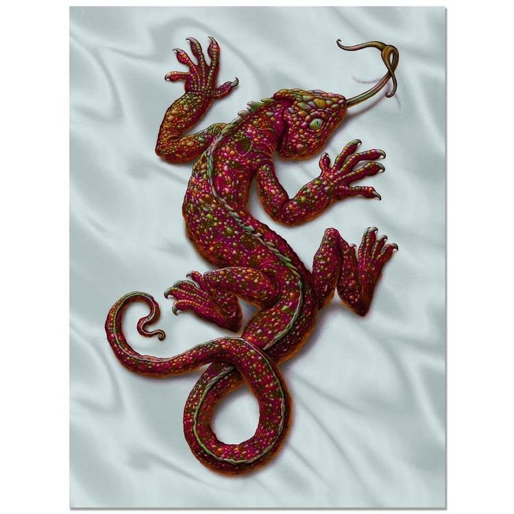 Ruby Chroma Lizardo Holographic  Foil by N.C. Winters