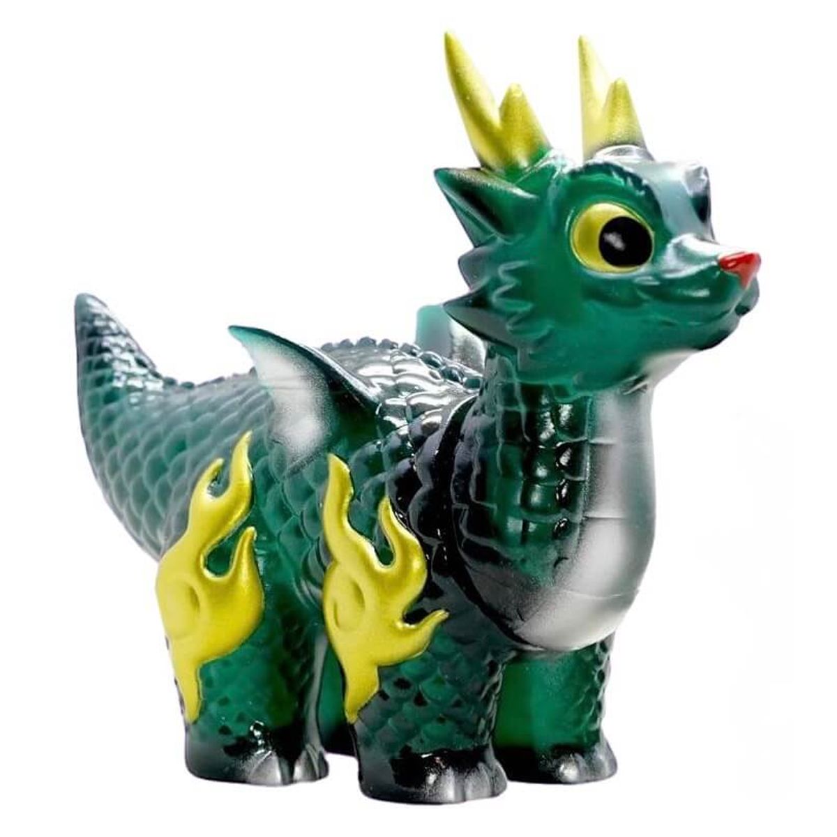 Ryudora Translucent Dark Green with Silver Gold Accents