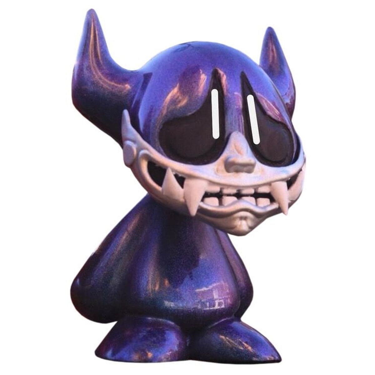 Sad Cartoon Oni Blue