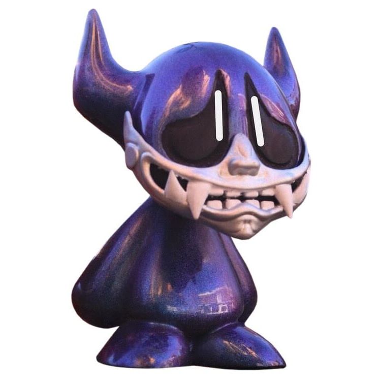 Sad Cartoon Oni Blue by TJP