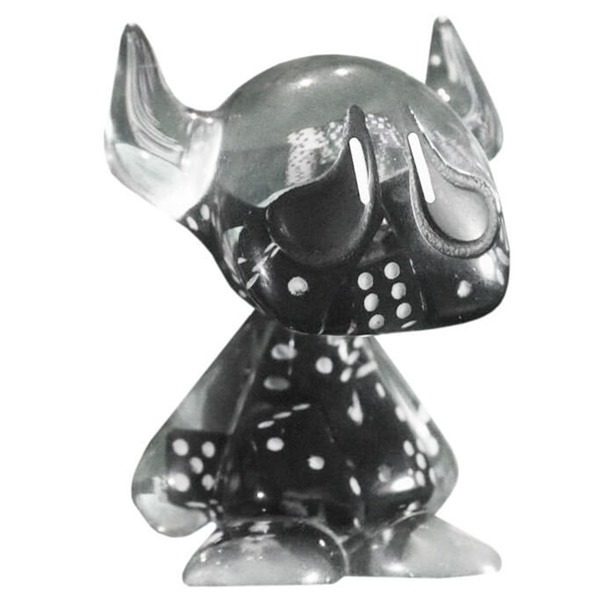 Sad Cartoon Snake Eyes Black