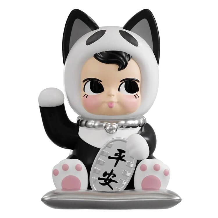 Sam Sam Fortune Cat 2.0 (Black White) by Kenny Wong