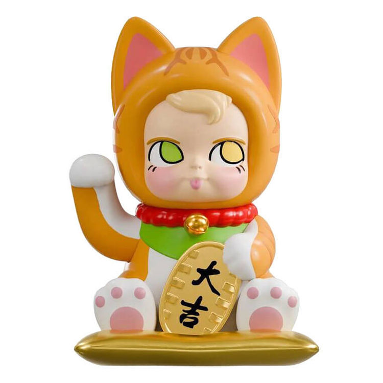 Sam Sam Fortune Cat 2.0 (Orange White) by Kenny Wong