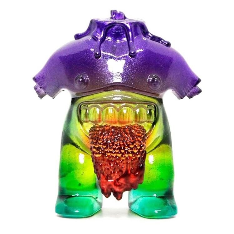 Santa Gula Mini Purple Green by Bendito Calabazo