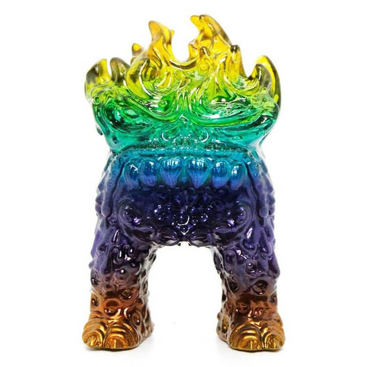 Santa Gula Mini Yellow Purple by Bendito Calabazo