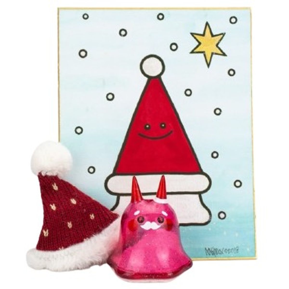 Santa moo with painting set